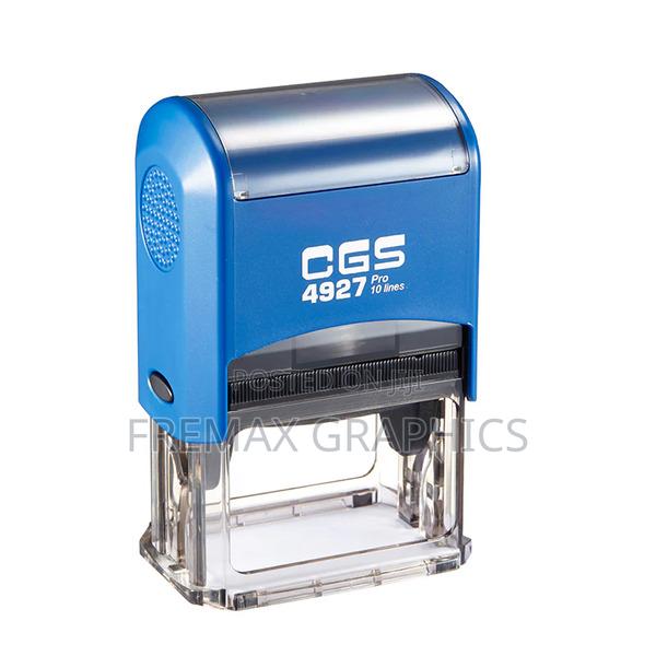 Rectangle Text Self Inking Stamp (60x40mm) - main view