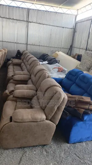 Engineered 7 Seater Semi Recliner Sofa 3,2,1,1