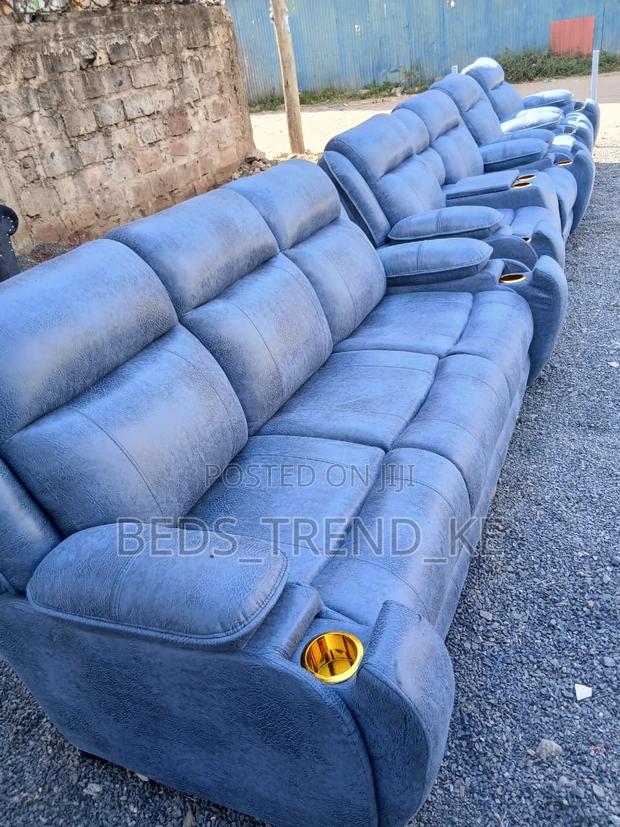 Refined 7 Seater Semi Recliner Sofa - main view