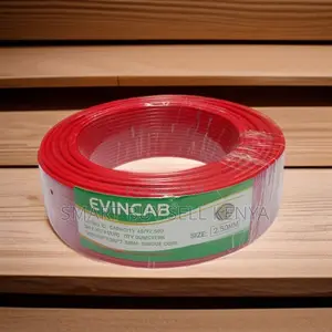 Elvin Flame Retardant 2.5mm Red Solid Core Electrical Cable