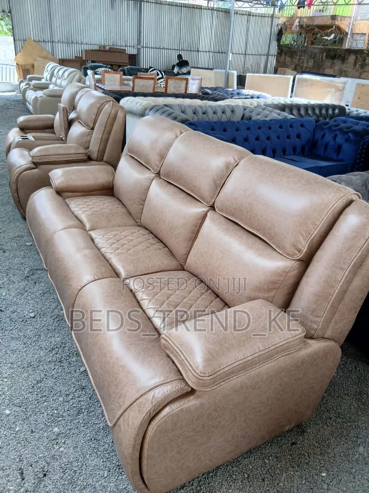 Indomitable 5 Seater Semi Recliner Sofa 3,2