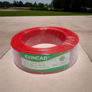 Elvin Shock-Proof 2.5mm Red Single Core PVC Electrical Cable