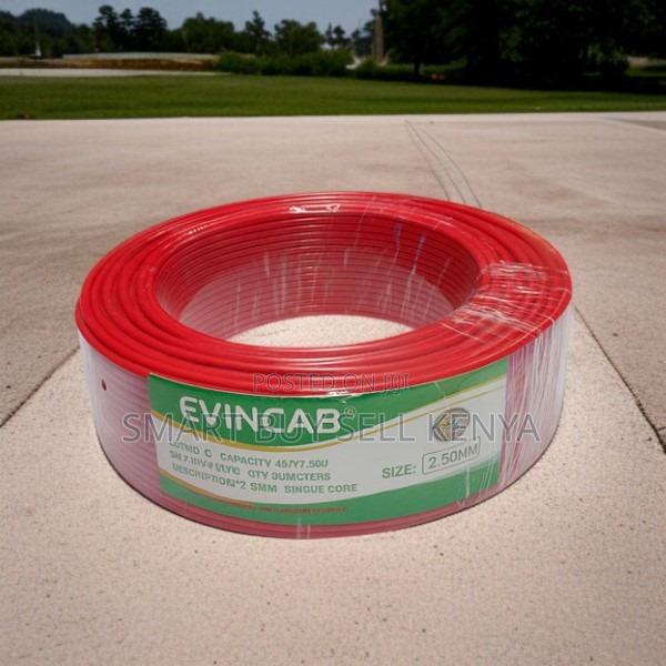 Elvin Shock-Proof 2.5mm Red Single Core PVC Electrical Cable