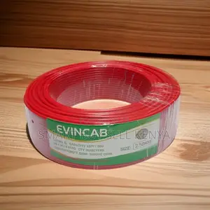 Elvin 2.5mm Red Moisture Resistant Solid Electrical Cable