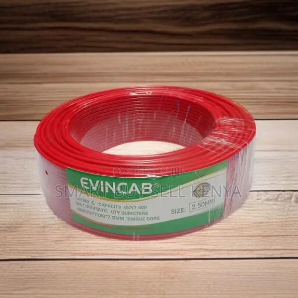 Elvin 2.5mm Red Corrosion Resistant PVC Electrical Cable