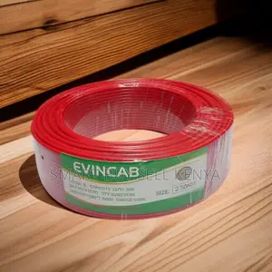 Elvin 2.5mm Red Flame Resistant PVC Electrical Wiring Cable