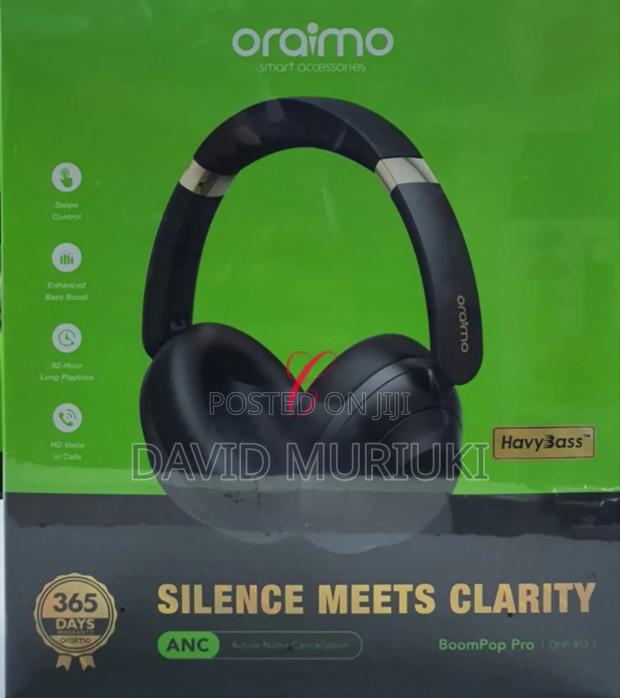 Oraimo *Boompop Pro* Ohp-917 Hybrid Anc Noice Cancellation