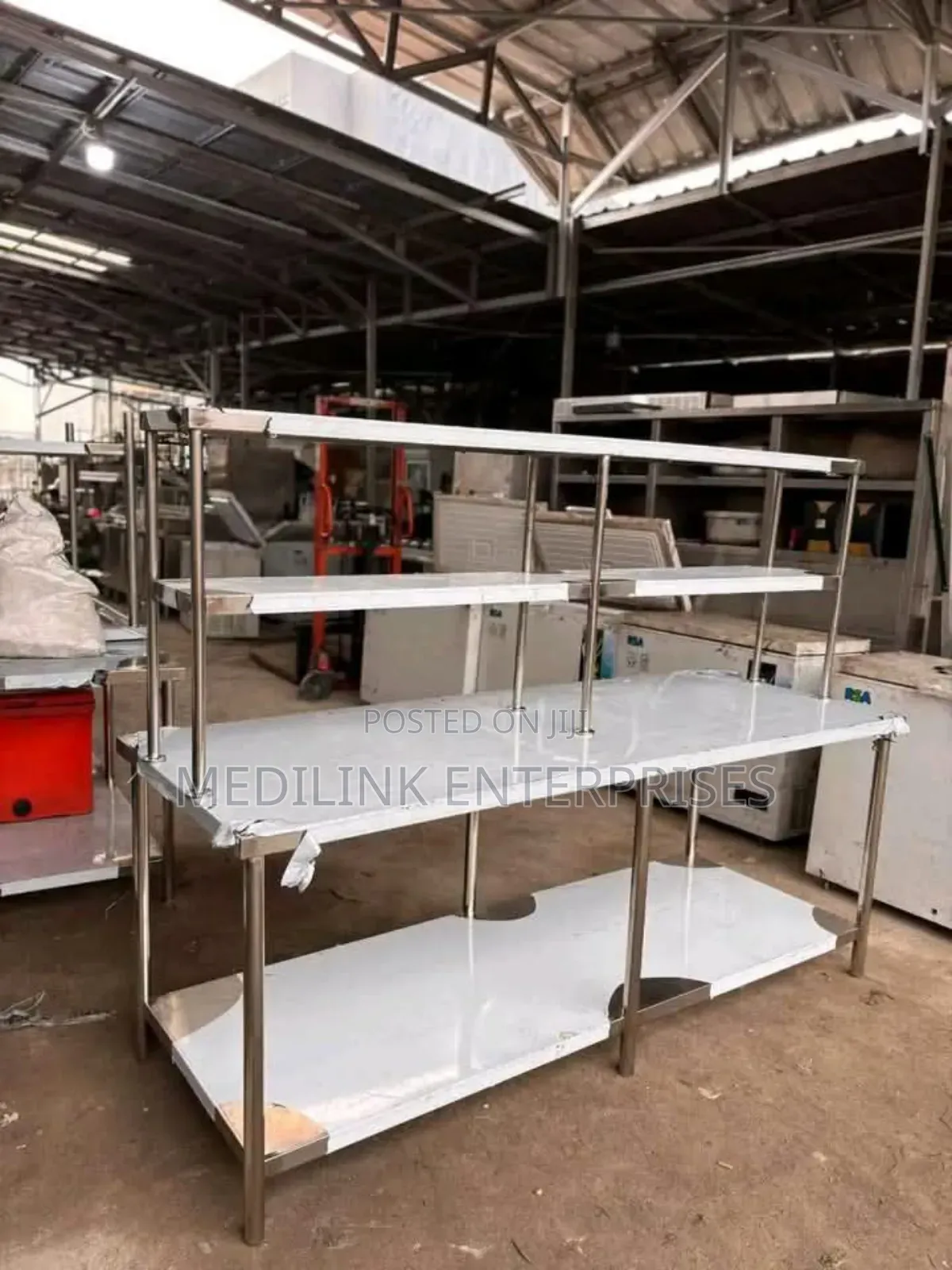 Kitchen Service Racks and Table