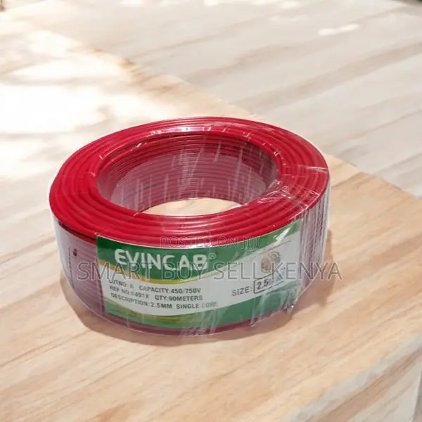 Elvin Strong 2.5mm Red PVC Solid Core Home Wiring Cable