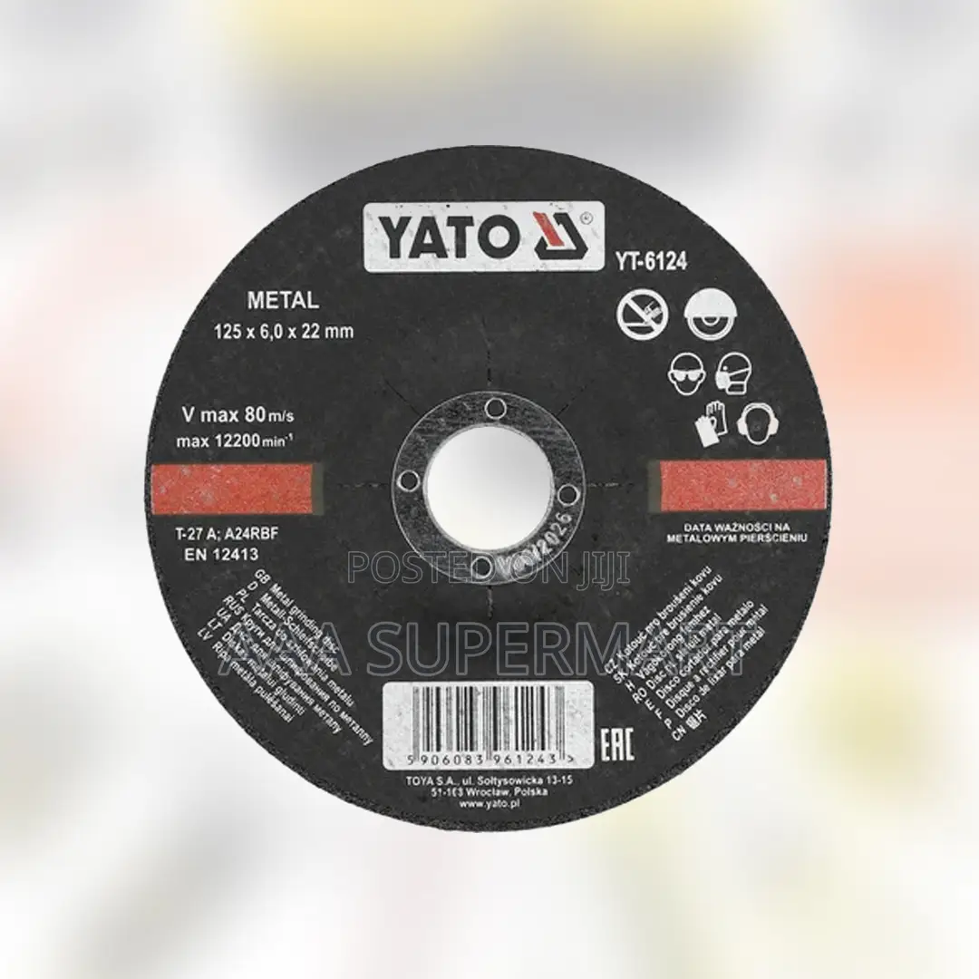 Yt-6124 Metal Grinding Disc 125x6.0x22mm ( 5 ")
