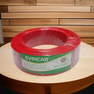 Elvin 2.5mm Red Heat Moisture Resistant PVC Wiring Cable