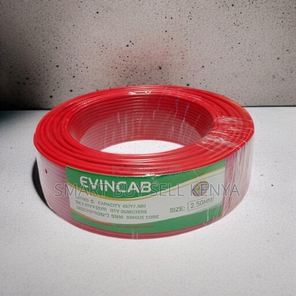 Elvin Flame Retardant 2.5mm Red Single Core Indoor Cable