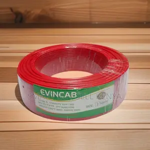 Elvin 2.5mm Red Copper Conductor PVC Solid Core Wiring Cable