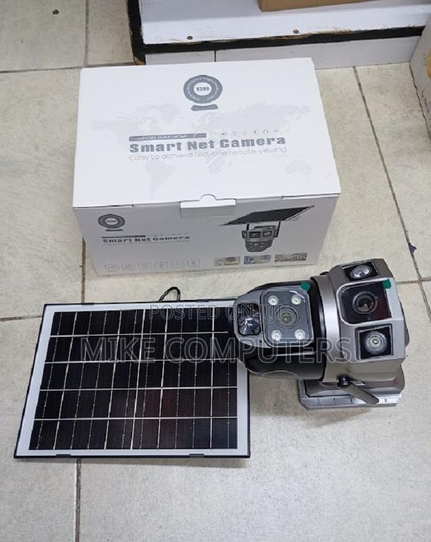 Weatherproof Ubox Imported 4mp Dual Lens PTZ Camera 4g Solar - main view
