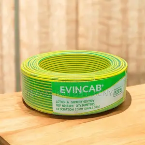 Evin 2.5mm Yellow Green Flexible Flame Resistant Indoor Wiring Cable