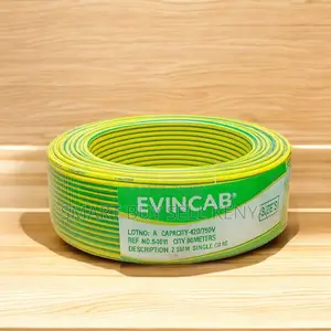 Evin 2.5mm Yellow Green PVC Insulated Anti-Aging Indoor Wiring Cable