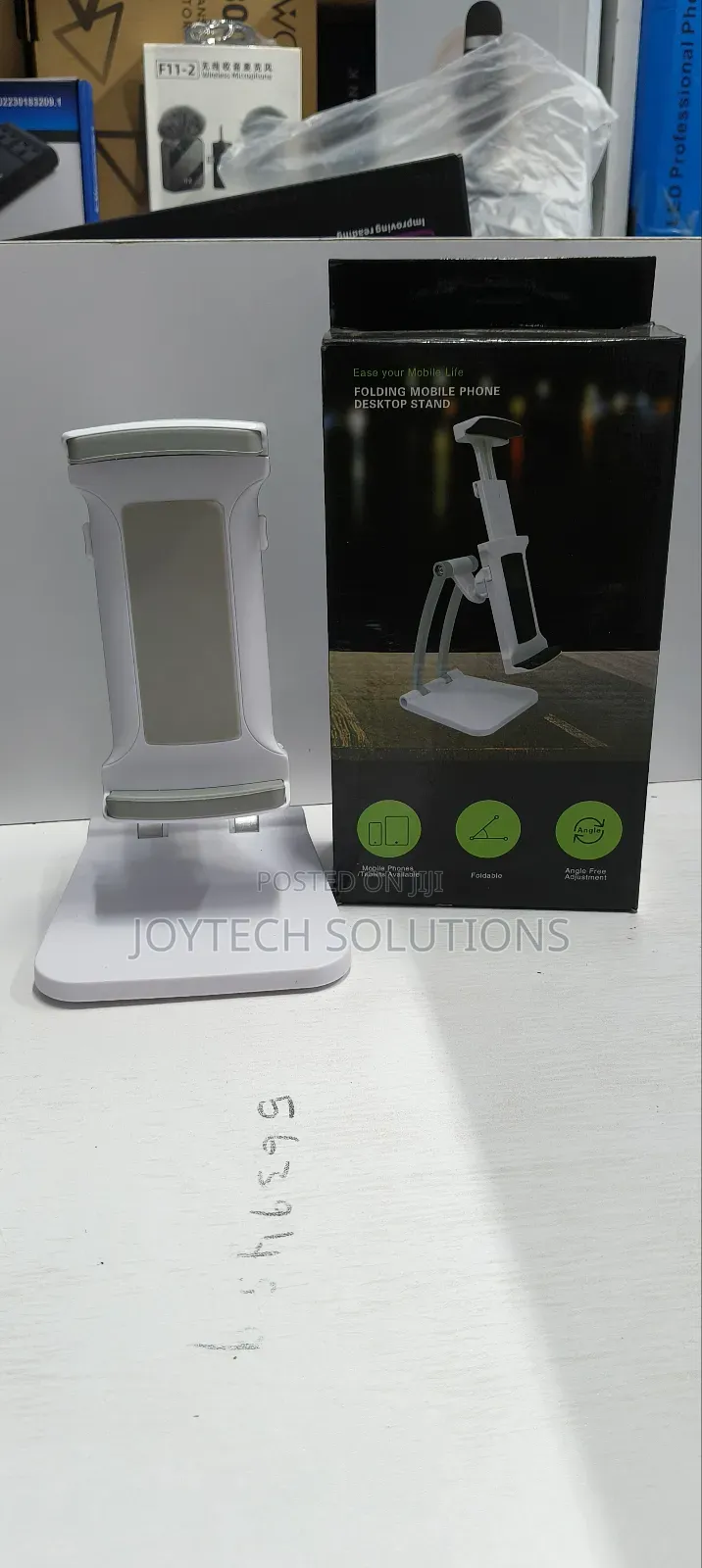 Phone/Tablet Holder. Metallic Table Stand