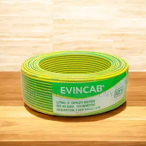 Evin 2.5mm Yellow Green Single Core Heat Andflame Resistant Cable