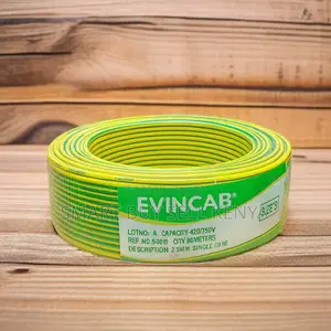 Evin 2.5mm Yellow Green Corrosion Resistant Long-Lasting Wiring Cable