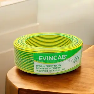 Evin 2.5mm Yellow Green Uv Resistant Heavy-Duty Indoor Wiring Cable