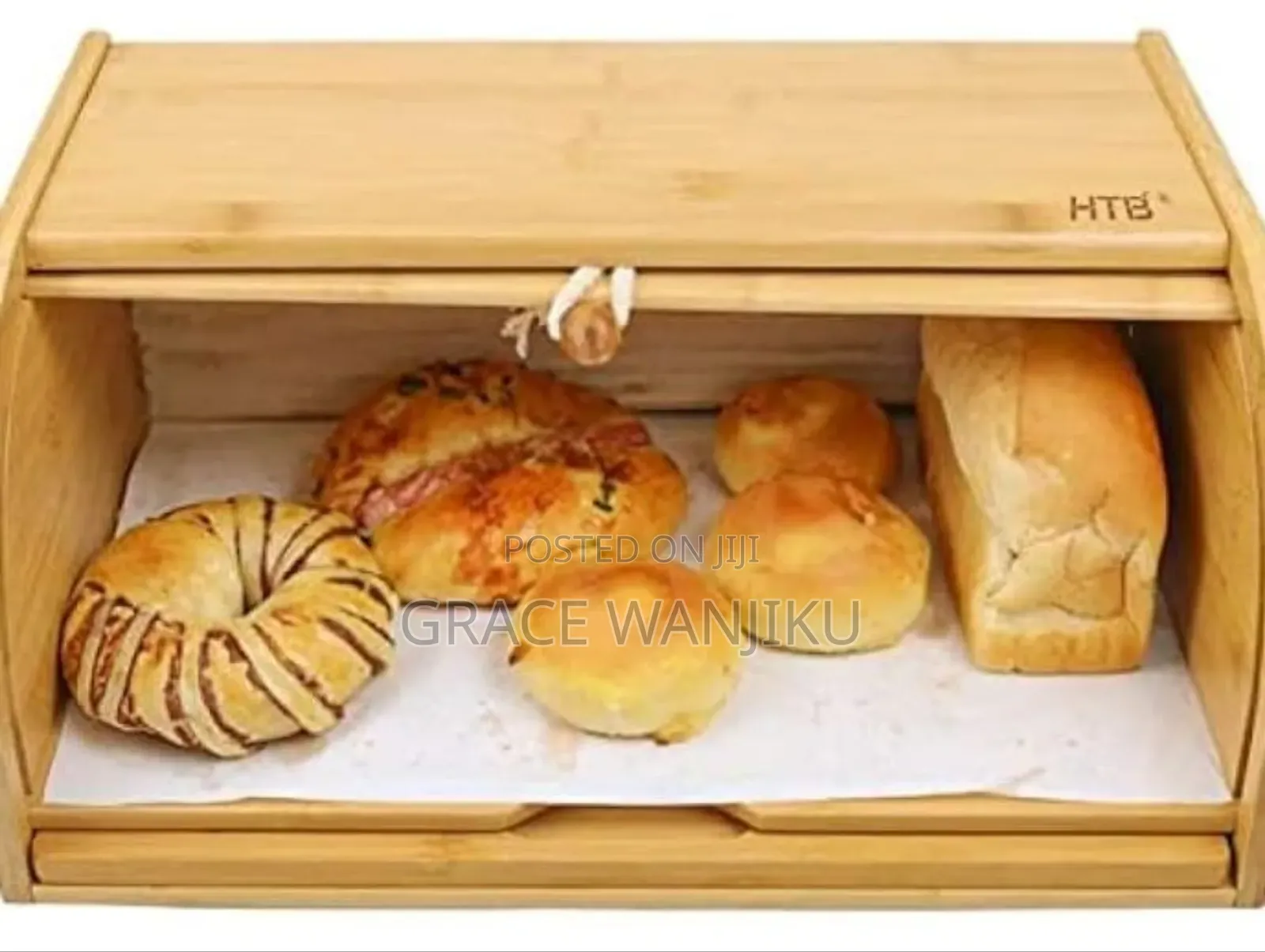 Big Size Bamboo Bread Bin