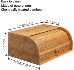 Big Size Bamboo Bread Bin
