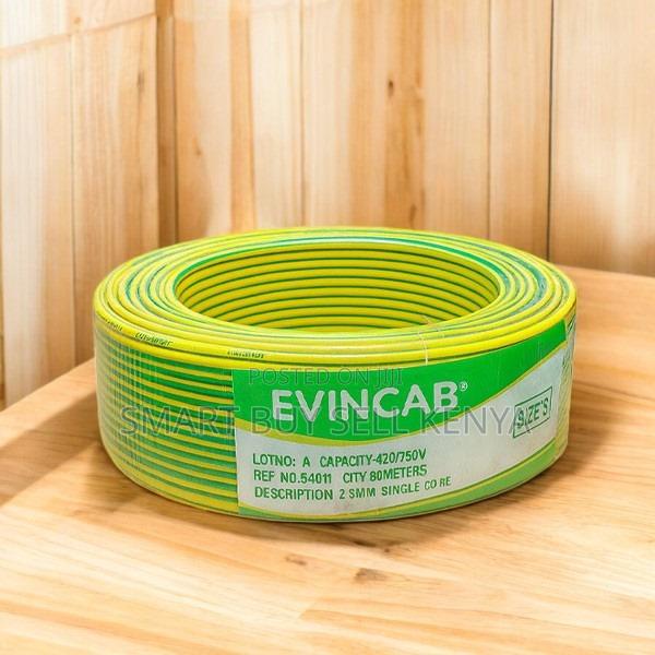 Evin 2.5mm Yellow Green Long-Lasting Heat Resistant Wiring Cable
