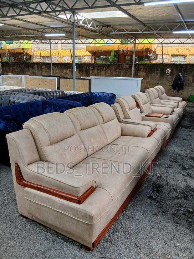 Fine Modern 7 Seater Semi Recliner Sofa 3,2,1,1 - main view