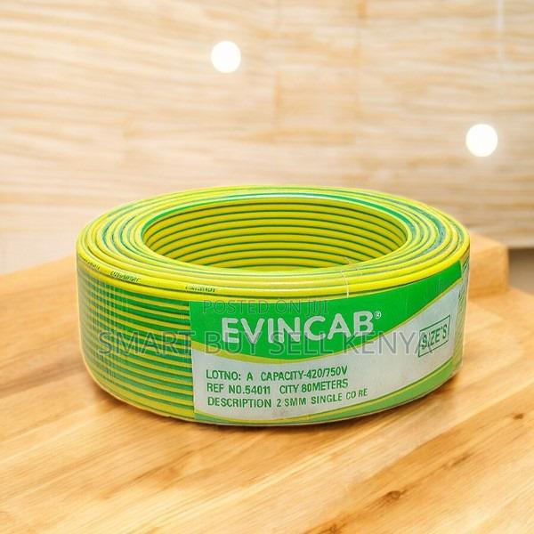 Evin 2.5mm Yellow Green Heavy-Duty Moisture Resistant Wiring Cable