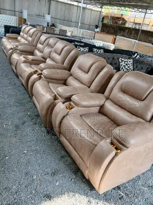 American 7 Seater Semi Recliner Sofa Set 3,2,1,1