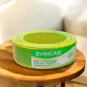 Evin 2.5mm Yellow Green Easy Install Flexible Indoor Wiring Cable