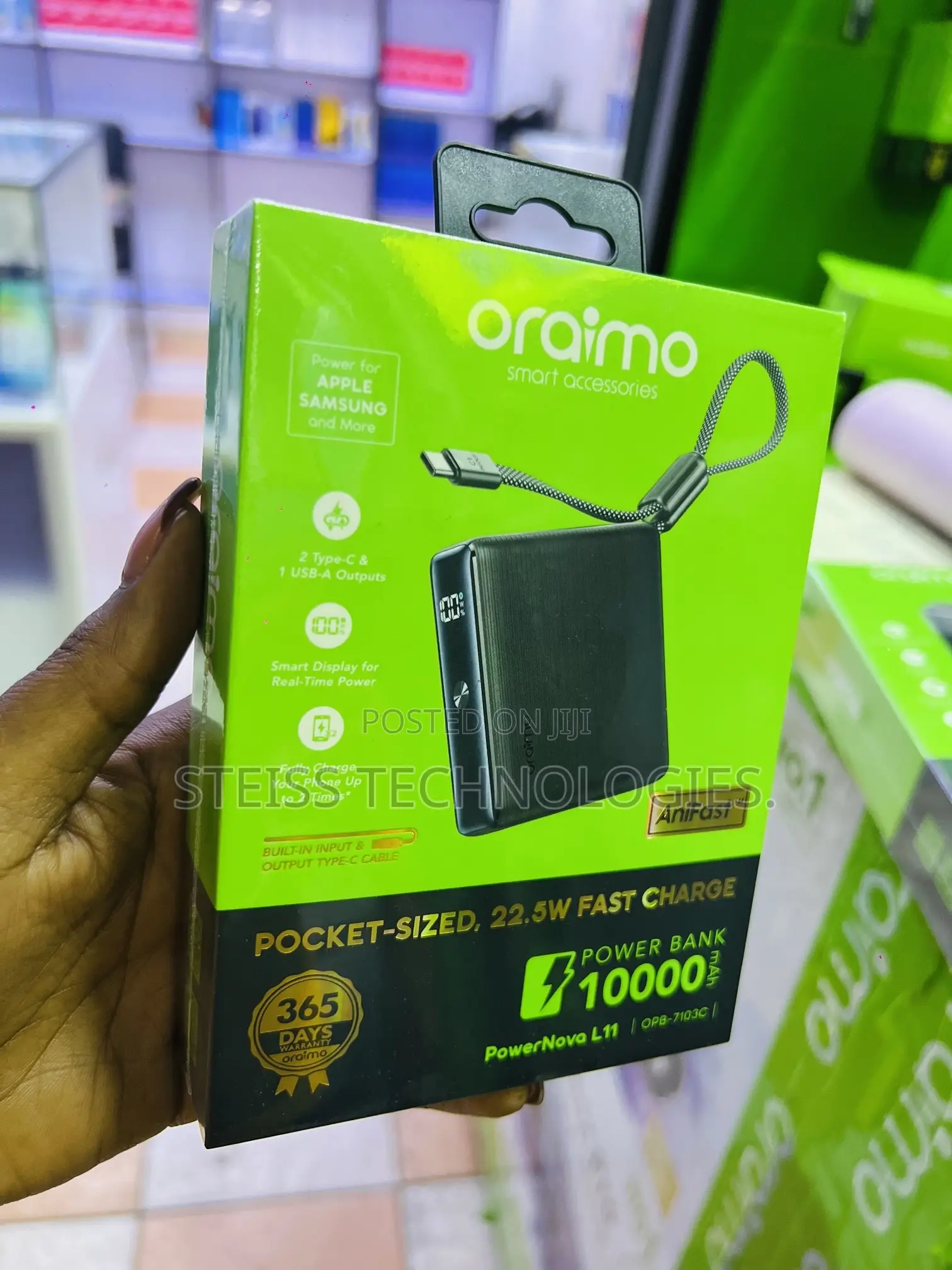 Oraimo 10000mah Slim Powerbank.