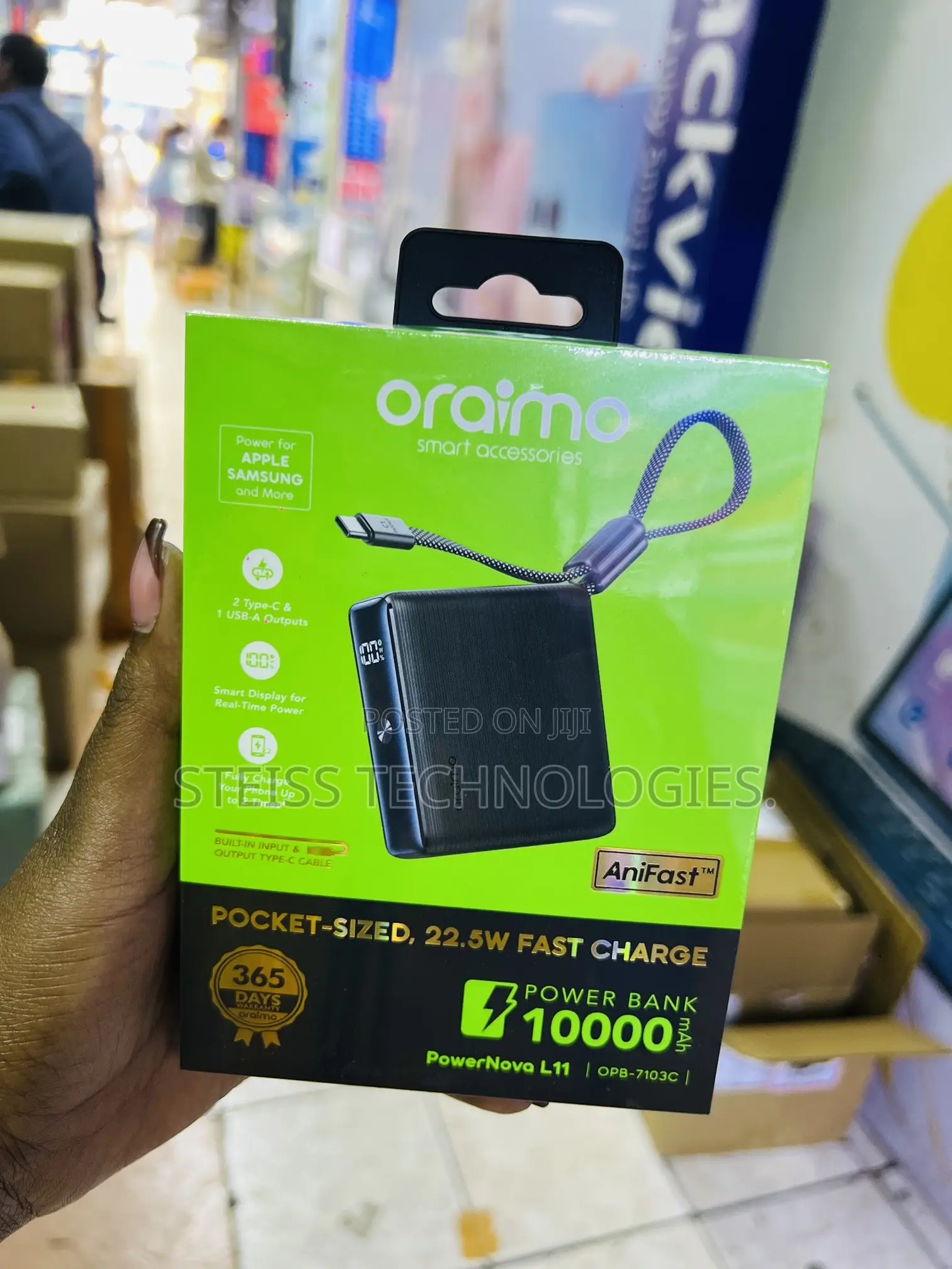 Oraimo 10000mah Slim Powerbank.