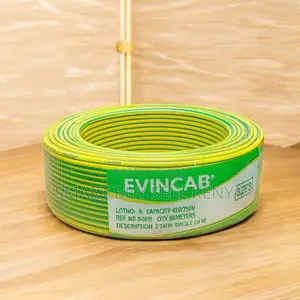 Evin 2.5mm Yellow Green Flexible Shock-Proof Indoor Wiring Cable