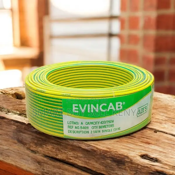 Evin 2.5mm Yellow Green Moisture Oil Resistant Wiring Cable