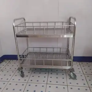 Stainless Steel Modernized Food Trolley
