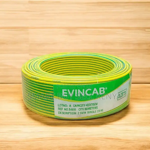 Evin 2.5mm Yellow Green Long-Lasting Flexible Indoor Wiring Cable