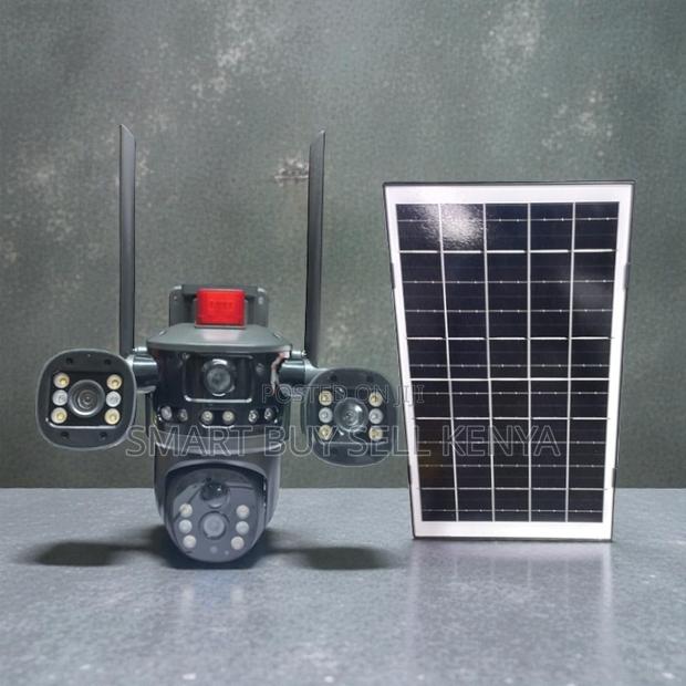 Auto Human Tracking Multiple Lens 4g PTZ Solar Outdoor Security Camera