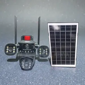 Human Movement Detection Multiple Lens 4g PTZ Solar Security Camera