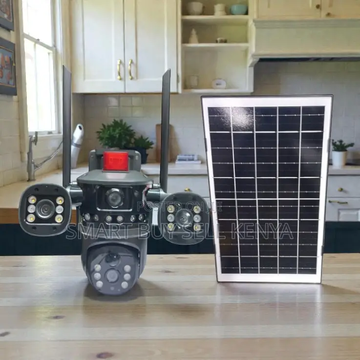Ip66 Rated Water Proof Multiple Lens 4g PTZ Outdoor Solar Camera