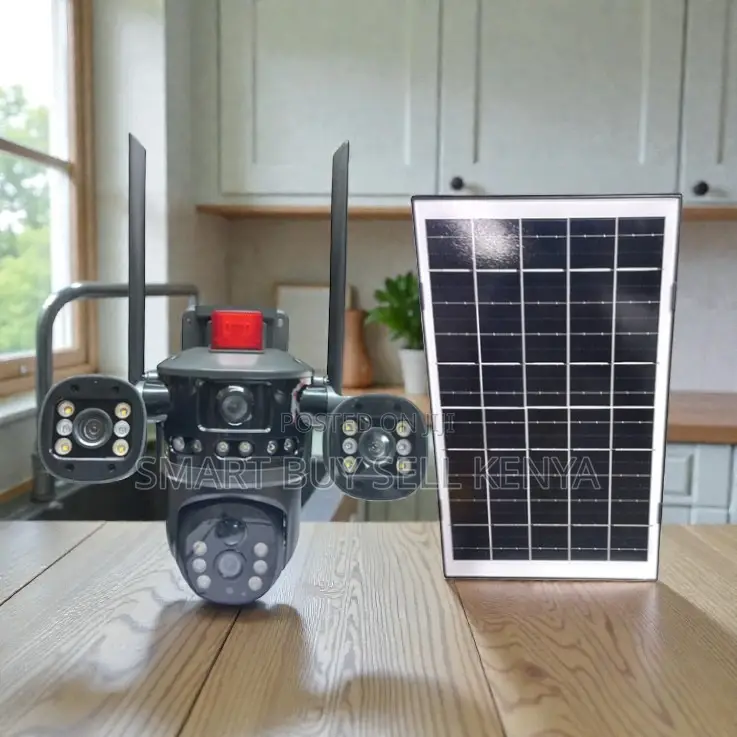 Weatherproof Housing Multiple Lens 4g PTZ Outdoor Solar Camera