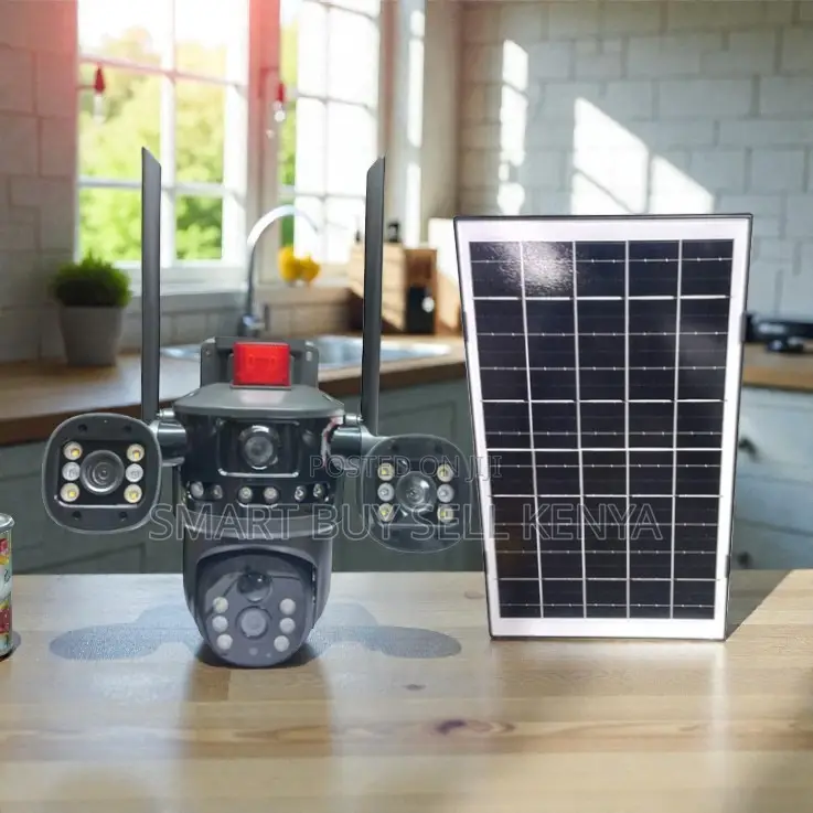V380 Pro App Multiple Lens 4g PTZ Solar Outdoor Security Camera
