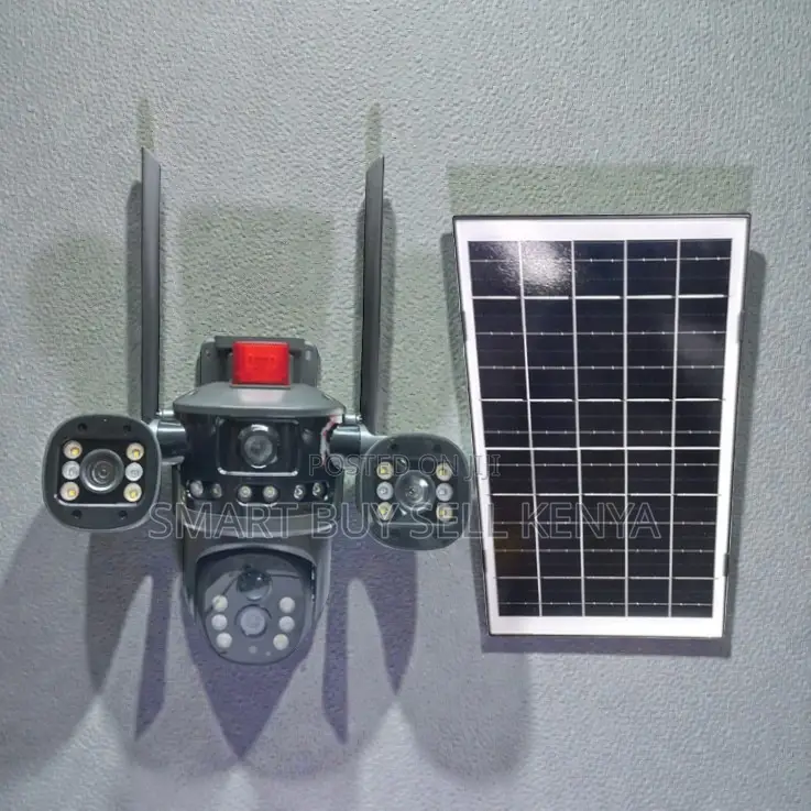 Instant Alerts Multiple Lens 4g PTZ High Definition Solar Camera