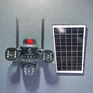 Pir Sensor Alarm Multiple Lens 4g PTZ Outdoor Solar Security Camera
