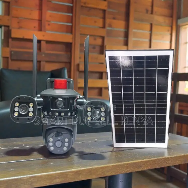 Humanoid Detection Multiple Lens 4g PTZ Solar Outdoor Security Camera