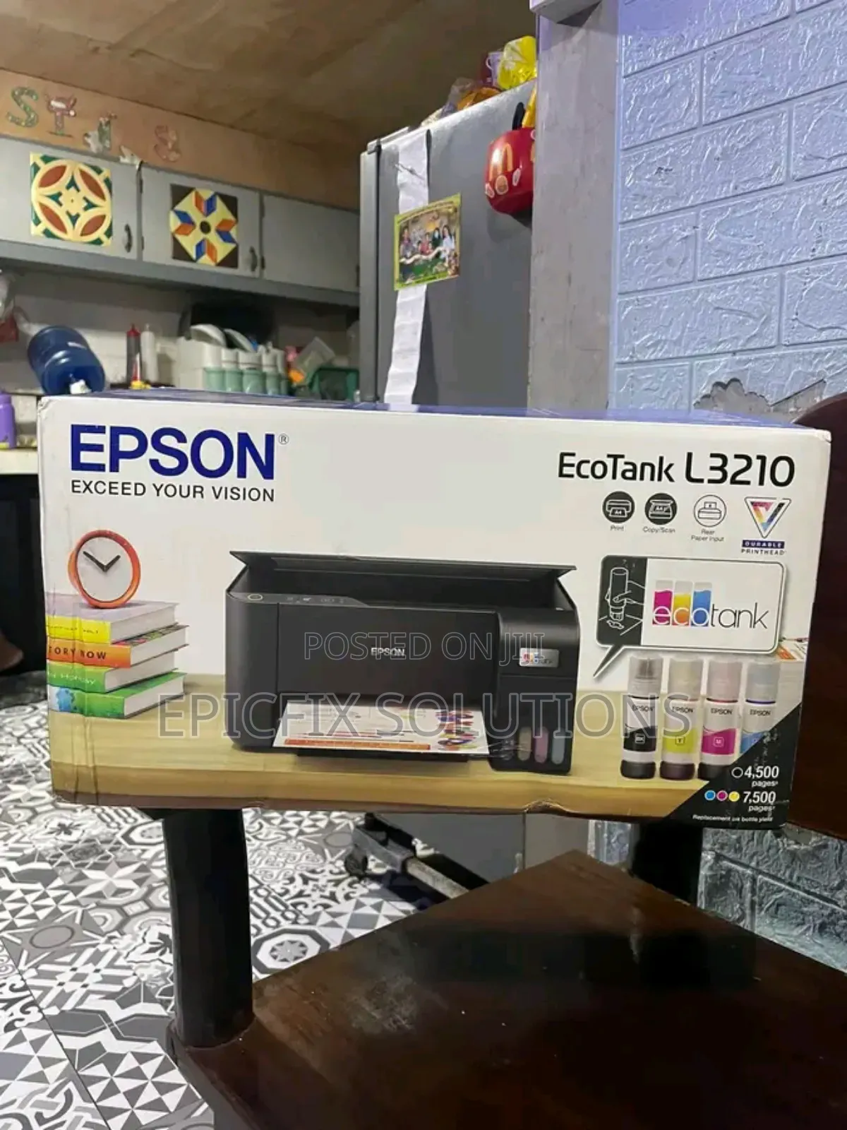 Good Quality Brand New Epson L3210 ,Scan,Copy and Print Printavailable