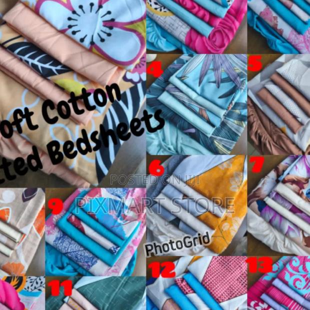 Soft Cotton Fitted Bedsheet - main view