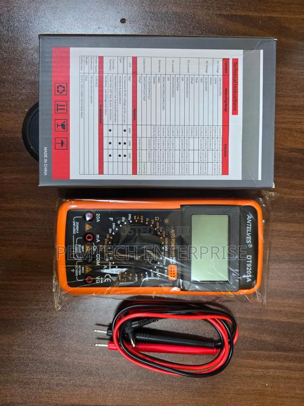 Antelves Dt9205a Digital Multimeter - main view