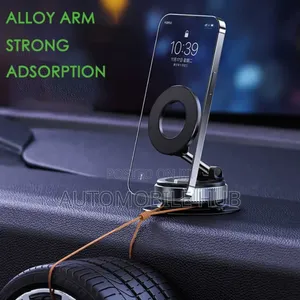 Vacuum Suction Magnetic Phone Holder – Strong Dashboard Car Mount