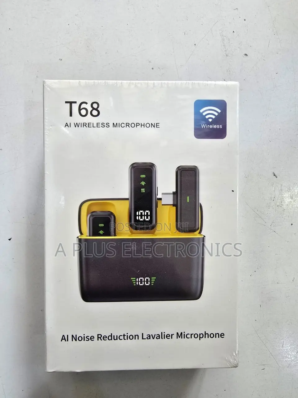 T68 Wireless Phone Mic With Ai Noise Reduction